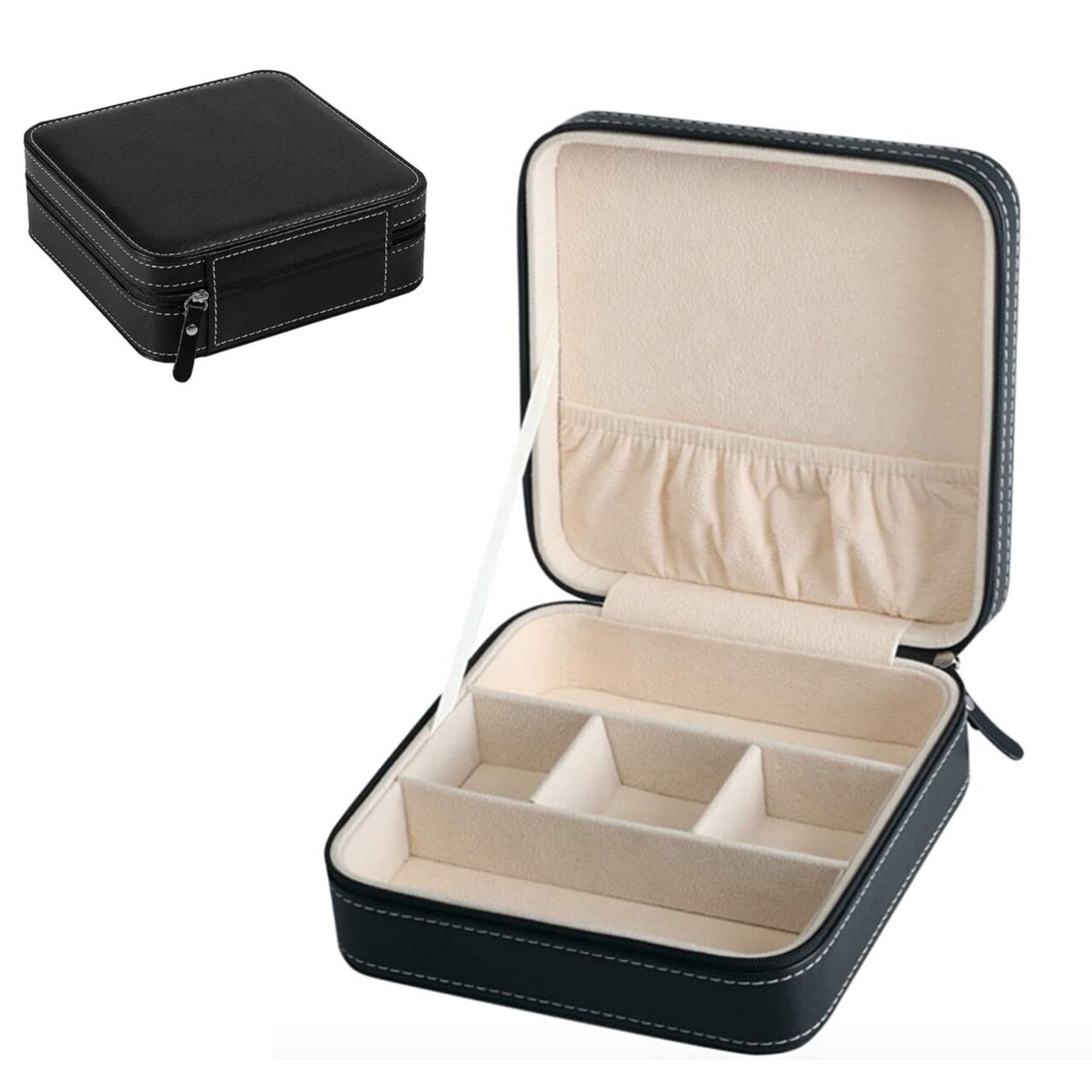 Multifunctional Jewelry Storage Case Soft Interior Moisture-Proof Lightweight Glasses Storage Box For Home